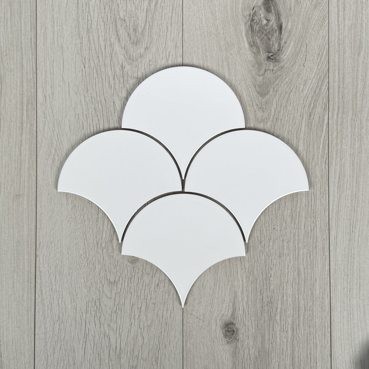 Iconic Scallop White Fish Scale Moroccan Wall Tiles 15.5cm 17cm ...