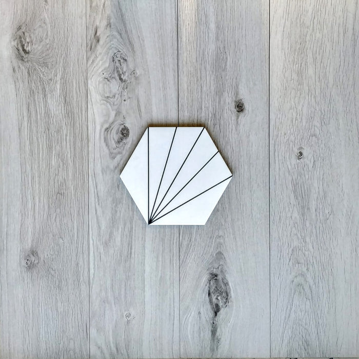 Astral White Hexagon Tile