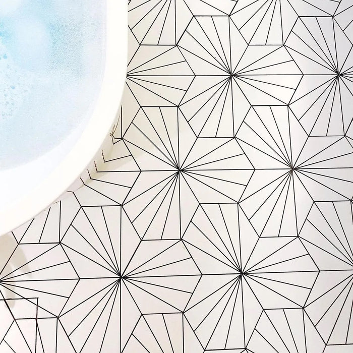 Astral White Hexagon Tile