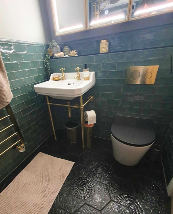 Lille Rustic  Green Pines Rustic Gloss Wall Tile 7.5 X 15cm