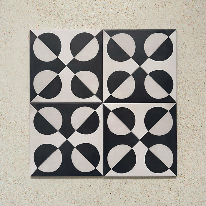 Geometry Illusion Noir | 20cm x 20cm | Wall & Floor Tile