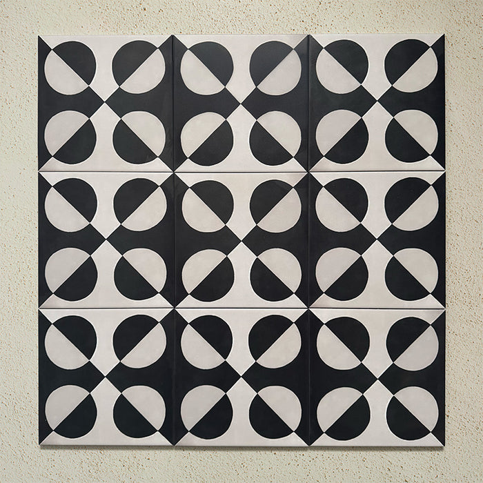 Geometry Illusion Noir | 20cm x 20cm | Wall & Floor Tile