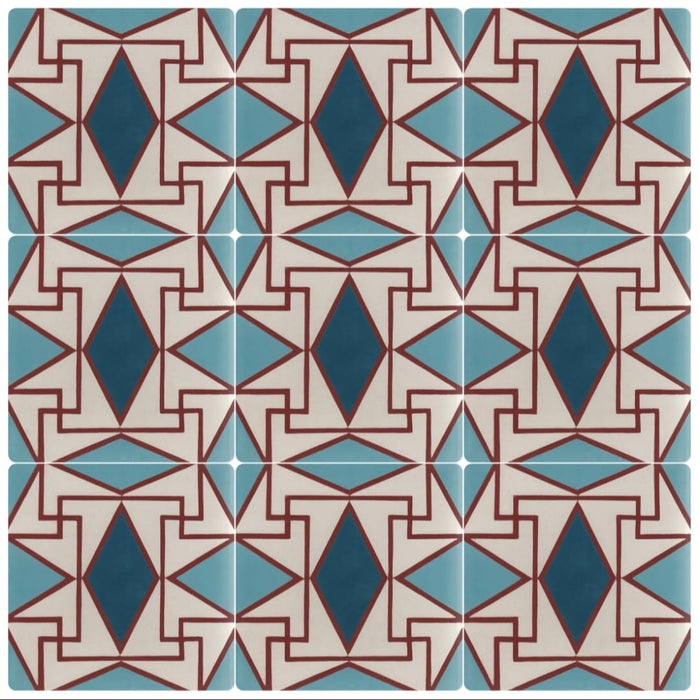 FULL TILE SAMPLE Geometry Iris | 20cm x 20cm | Wall & Floor Tile