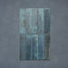 Izmir Blue Gloss Pencil Bullnose Border Tile 1.2x30cm — tiles and border.
Combining the Izmir Blue brick tiles with their matching pencil bullnose border, this layout highlights how the rounded trim creates a seamless, polished edge. The deep blue glaze and handcrafted texture add depth and sophistication — perfect for elevating kitchen splashbacks, bathrooms, or statement walls.