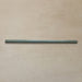 Izmir Celadon Green Gloss Pencil Bullnose Border Tile 1.2x30cm displayed on a neutral beige background, showing its slim curved edge and smooth glazed finish.