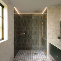 Izmir Sage Green | Gloss Brick Tile | 6cm x 25cm