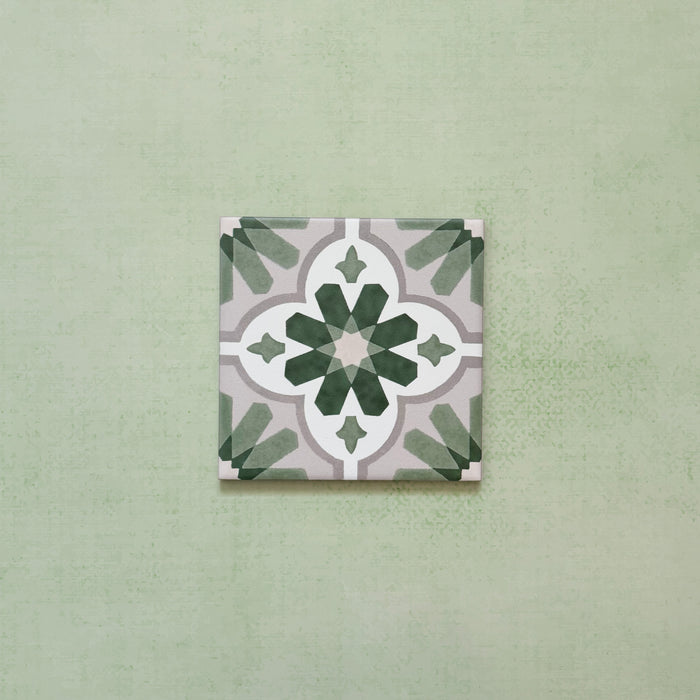 Clarence House Jade Mini | Victorian Moroccan Style | 15cm x 15cm