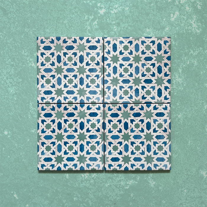 Pasha Mini Jadida Patterned Tile 15cm x 15cm