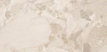 Close-up of Jeddah Avorio Sassi Terrazzo Stone 60x120cm stone-effect wall and floor tile, featuring warm ivory and beige tones with natural stone-inspired veining, subtle texture and an elegant, timeless finish.