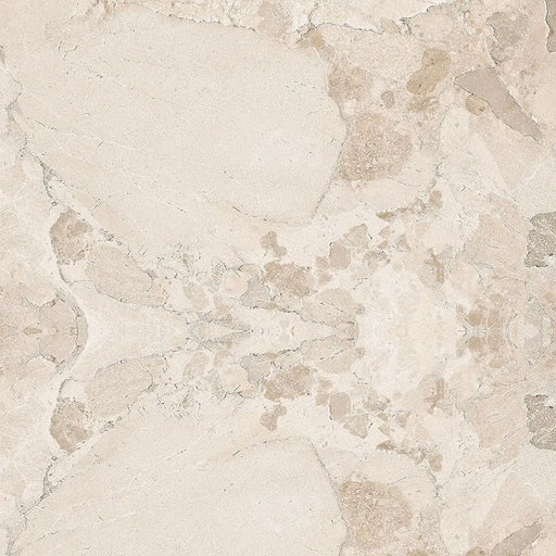 Close-up of Jeddah Avorio Terrazzo 20mm 100x100cm outdoor stone-effect porcelain tile slab, featuring warm ivory and beige tones with natural stone-inspired veining, subtle texture and an elegant, timeless finish.