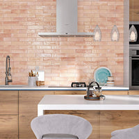 Izmir Tusk Rose | Gloss Brick Tile | 6cm x 25cm