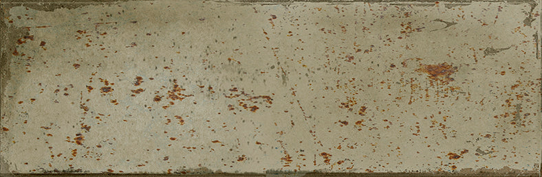 Fusion Moss Green Bricks Wall Tiles 6.5cm x 20cm FULL TILE SAMPLE