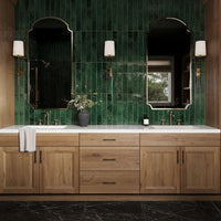 Maldives Pine Green | Gloss | Wall Tiles | 5cm x 40cm