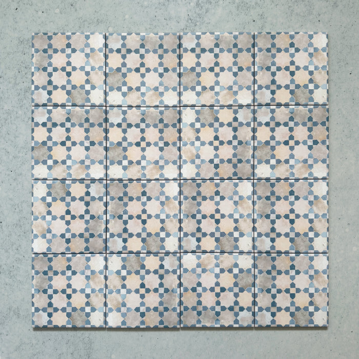 Bedouin Mequinez Blue | Moroccan Style | 15cm x 15cm
