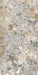 Product image of Milano Warm Stone Polished 60x120cm porcelain tiles, featuring a dramatic marble effect design with layered ivory, beige, taupe and grey stone fragments, showcasing the collection's bold natural stone-inspired character in a polished finish.
