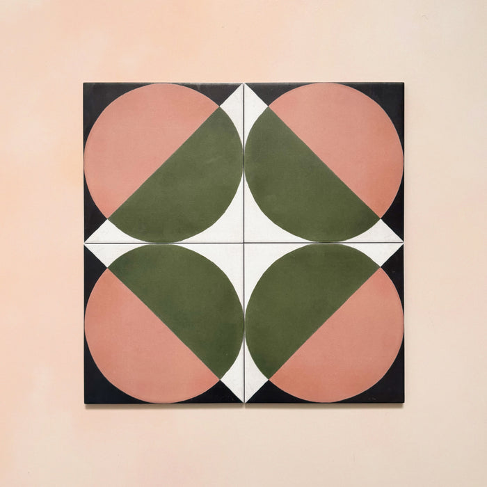 Geometry Moon | Patterned Tile | 20cm x 20cm