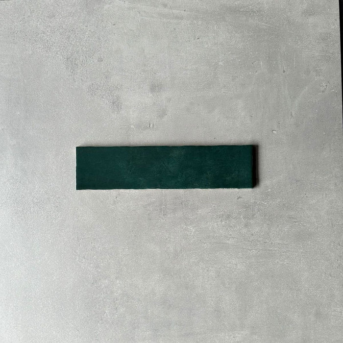 Narobi Tile | Gloss Moss Green| Handmade Effect | Rustic Tile | 7.5cm x 30cm