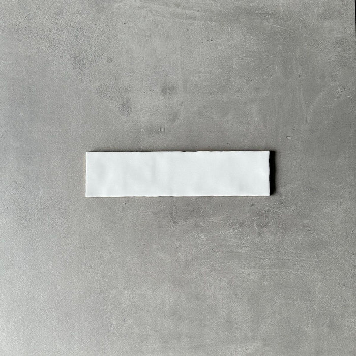 Narobi GLOSS White 7.5cm x 30cm FULL TILE SAMPLE