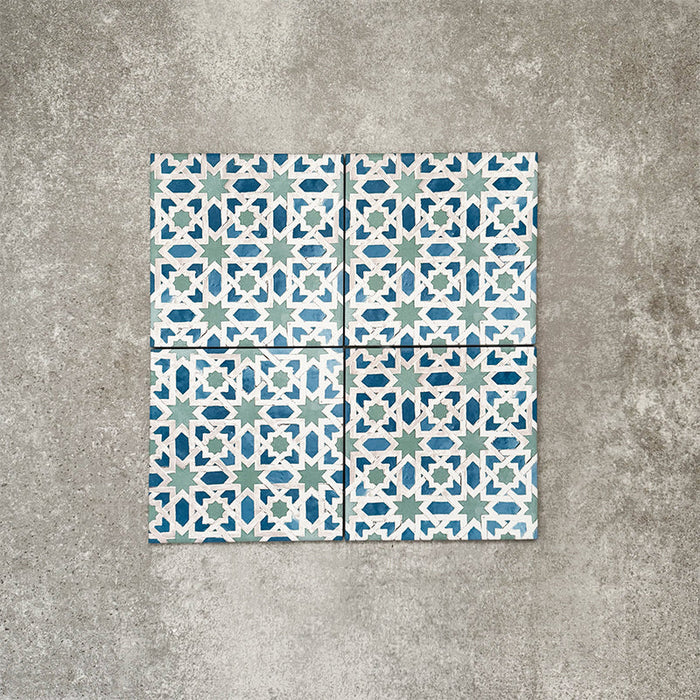 Pasha Mini Jadida Patterned Tile 15cm x 15cm