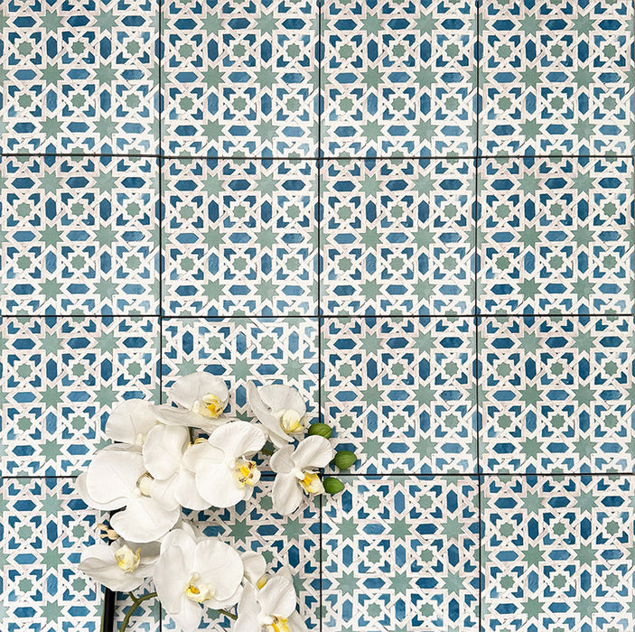 Pasha Mini Jadida Patterned Tile 15cm x 15cm