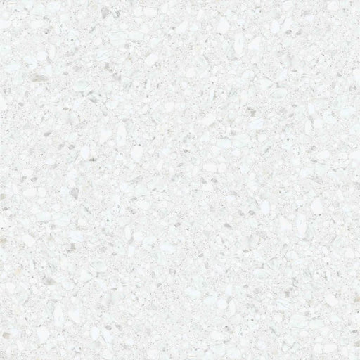 Noventa Blanco 3D Terrazzo 60x120cm porcelain tile, featuring a bright white terrazzo effect design with varied stone fragments, soft grey detailing and a subtle textured finish for contemporary wall and floor installations.