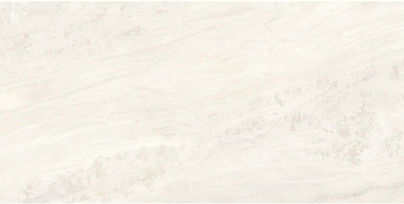 Paradis Marble Avorio Ivory stone marble effect porcelain wall and floor tile in a 30cm x 60cm format, showcasing soft ivory, cream and light grey veining inspired by natural marble. Its subtle movement and warm neutral tones create a timeless surface, ideal for contemporary bathrooms, kitchens, living spaces and open-plan interiors.
