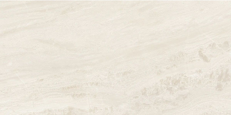Close-up of Paradis Marble Beige stone marble effect porcelain wall and floor tiles in a 30cm x 60cm format, showcasing warm beige, ivory and soft cream veining with rich natural marble-inspired movement, creating a timeless and elegant surface for bathrooms, kitchens, living spaces and commercial interiors.