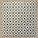 Grouped layout of Carnaby Park Road Victorian-style 20x20cm porcelain wall and floor tiles, showing the full repeating olive, white, and black diamond geometric pattern.