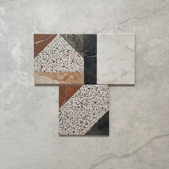 Dino Terrazzo Blanco Decor Patchwork | Terrazzo Style | 20cm x 20cm