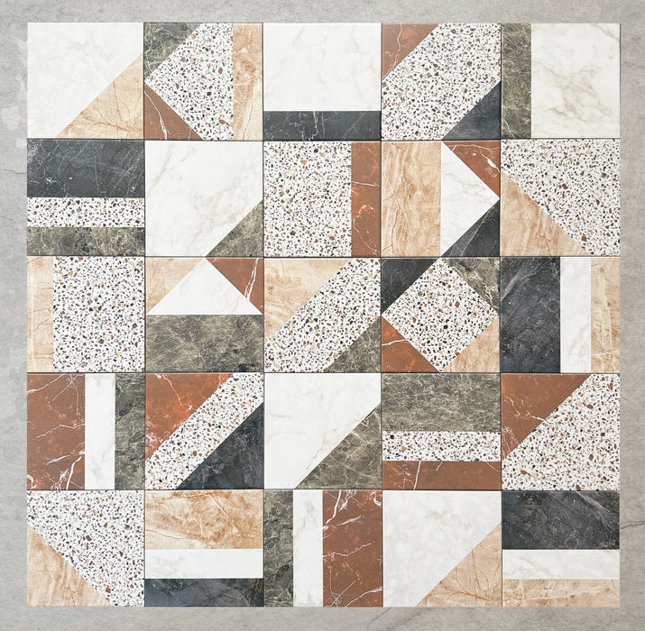 Dino Terrazzo Blanco Decor Patchwork | Terrazzo Style | 20cm x 20cm