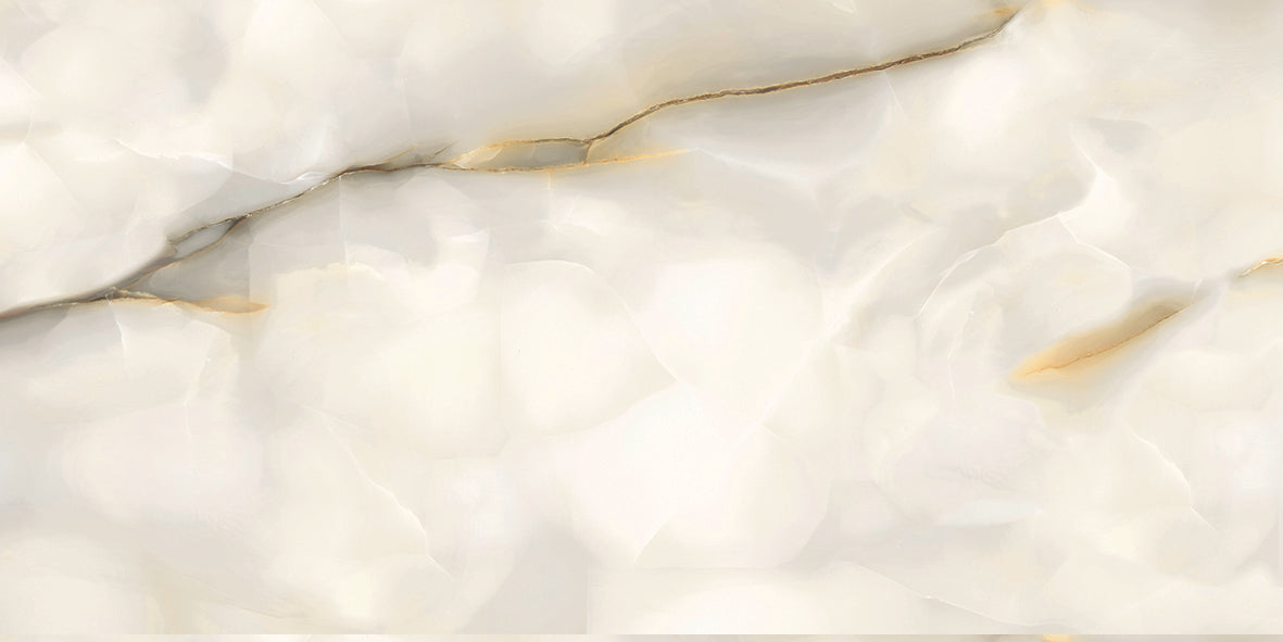 CUT TILE SAMPLE Fantasia Pearl Onyx Polished Stone Tiles  | 60cm x 120cm