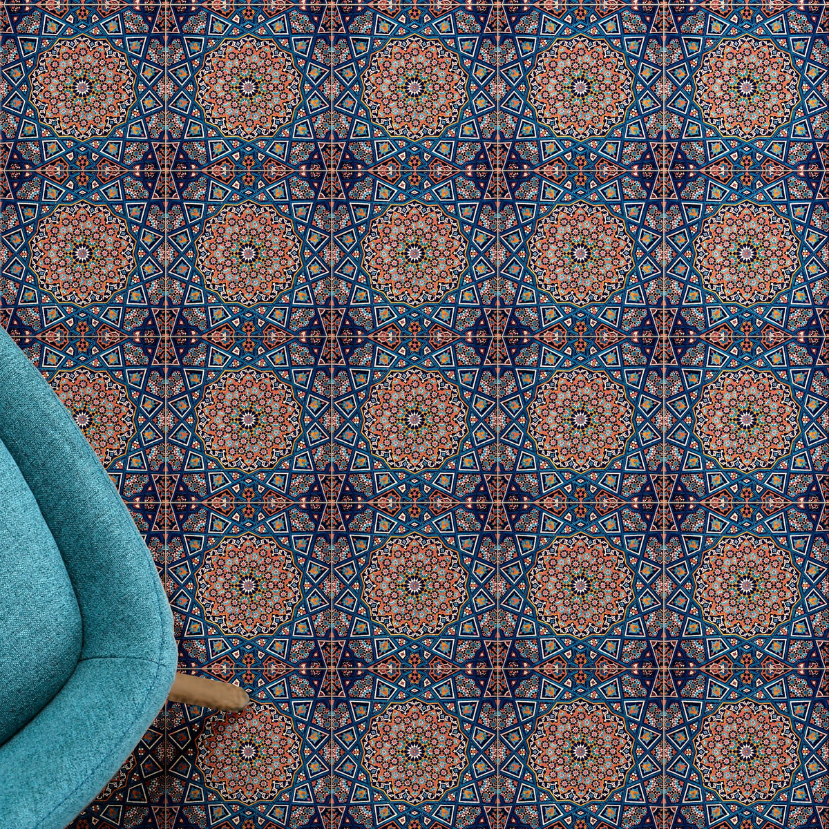Pasha Tabriz Moroccan MINI Tile 15cm x 15cm — Artisan Tile Company