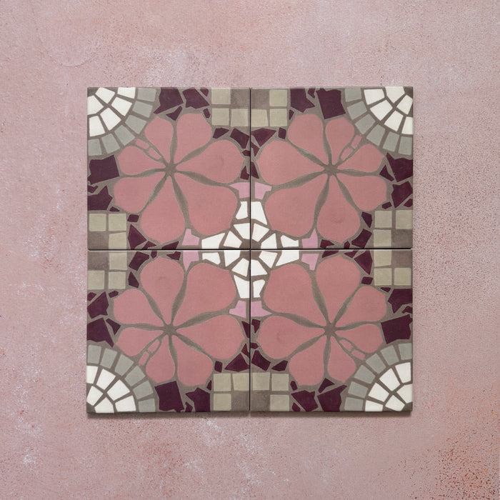 Bloom Rose Pink | Moroccan Style | 20cm x 20cm