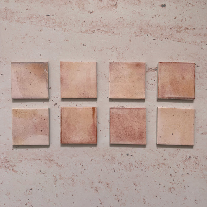 Beijing Rose Pink Square | Wall Tile | Moroccan Style | 10cm x 10cm