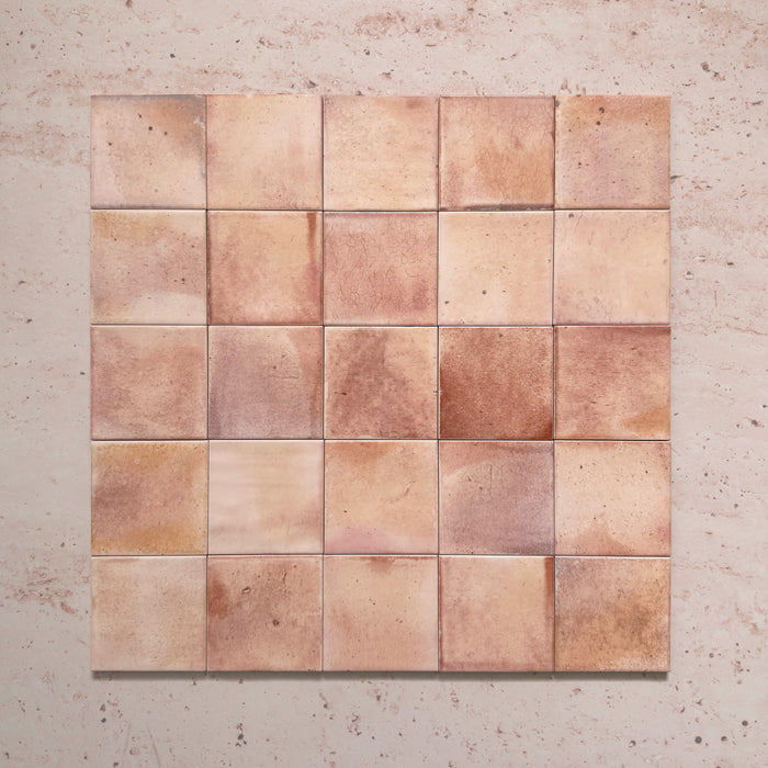 Beijing Rose Pink Square | Wall Tile | Moroccan Style | 10cm x 10cm