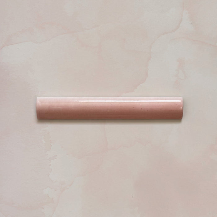 Madison Rose Bullnose Bone | Pencil Border Tiles | 3cm x 20cm