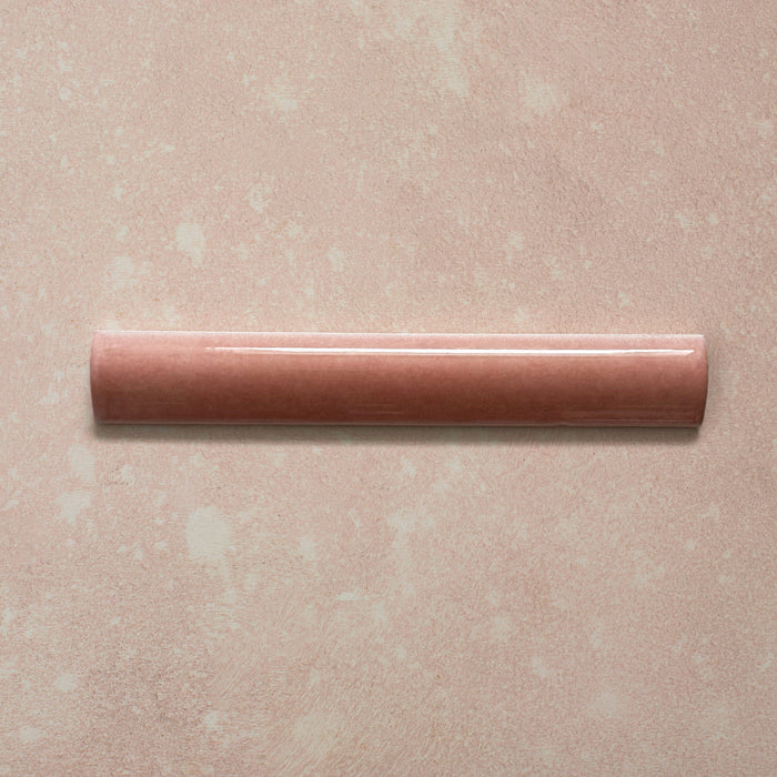 Zellij Rose Pink Bullnose | Moroccan Style | 3cm x 20cm
