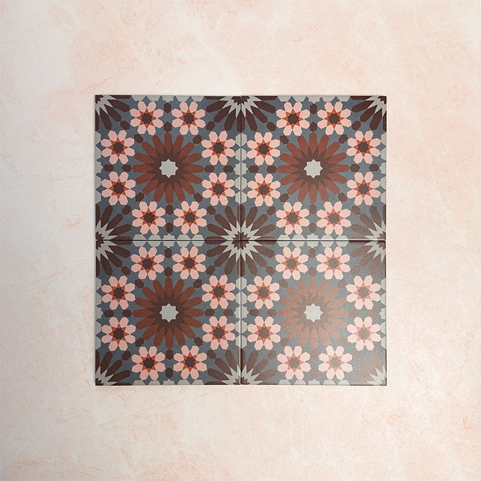 Fizaan Rosso | Moroccan Style | 20cm x 20cm