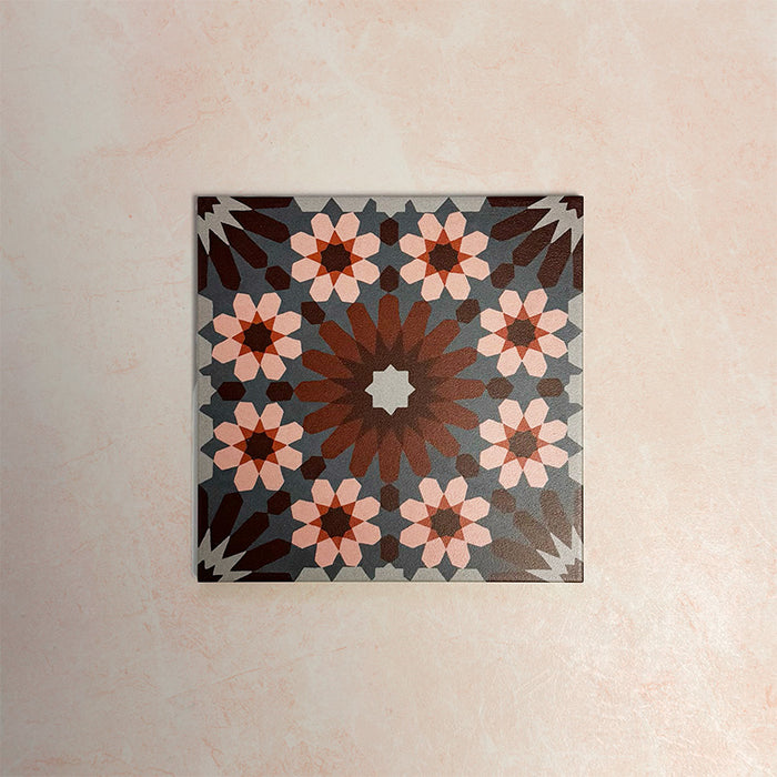 Fizaan Rosso | Moroccan Style | 20cm x 20cm