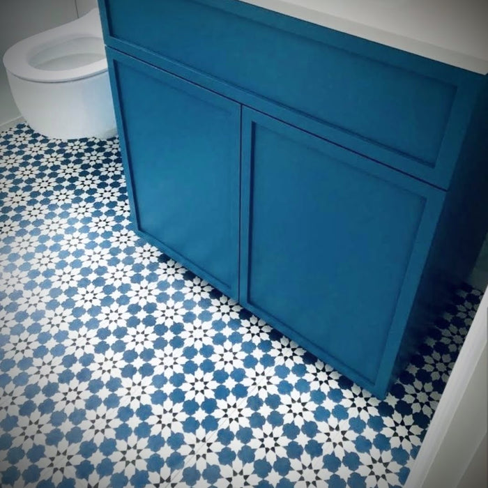 Mamounia Tile | Blue | Moroccan Tiles | Wall & Floor | 20cm x 20cm