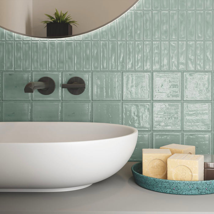 Patisserie Tile |Fern Green | Wall Tile | 20m x 20cm