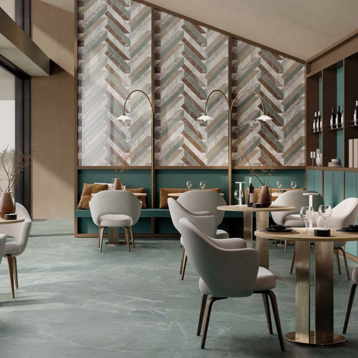 Bassano Sea Green Natural Matt | Porcelain Wall & Floor Tiles | 60cm x 120cm