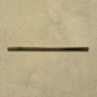 Izmir Daisy Green | Gloss Tile | Pencil Bullnose Border Tile | 1.2cm x 30cm