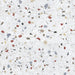 Single Confetti Colours 66×66cm terrazzo-style porcelain tile featuring multicoloured stone-like chips on a white base, shown in a full-surface view to highlight pattern and texture.