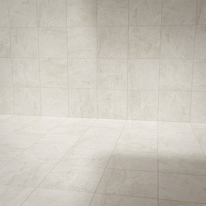 CUT TILE SAMPLE Grand Bazaar Mahal Matt Marble Chequer Board Tiles | 30cm x 30cm