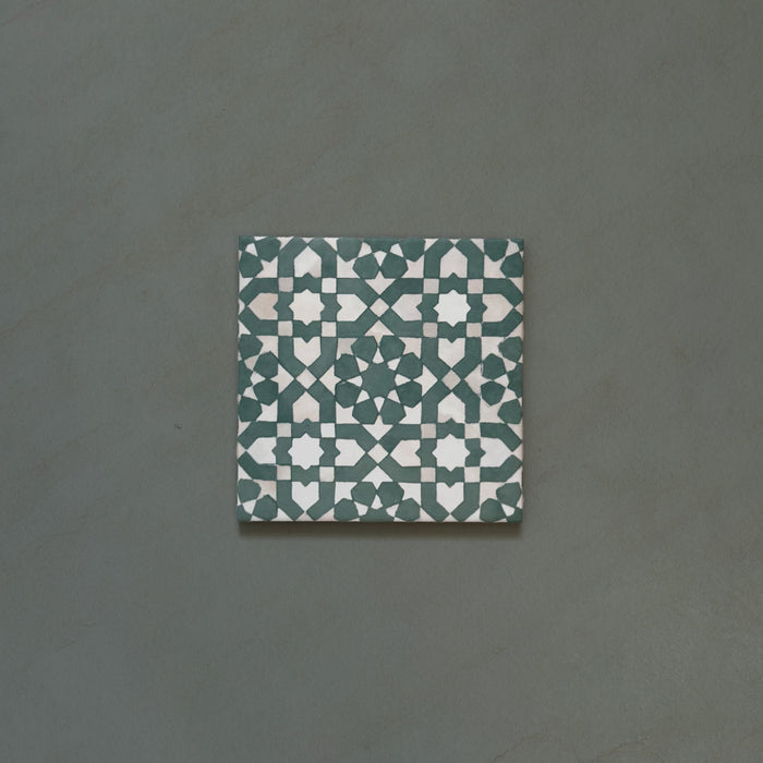 Bedouin Tetuan Green | Moroccan Style | 15cm x 15cm