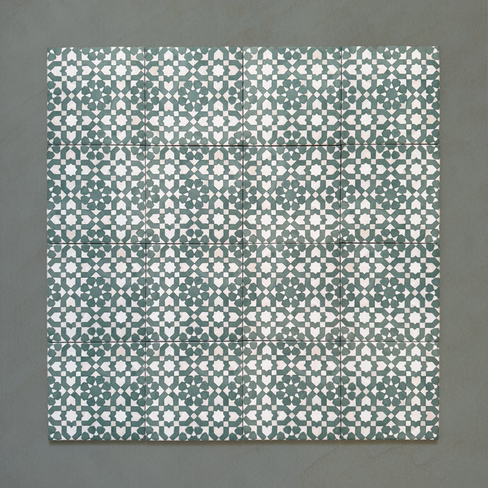 Bedouin Tetuan Green | Moroccan Style | 15cm x 15cm