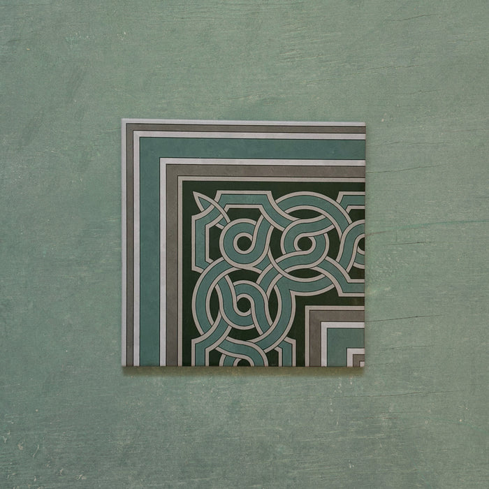 FULL TILE SAMPLE Europa Toulouse Tile Victorian CORNER 20cm x 20cm