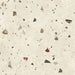 Tulsa Marfil 66 × 66cm terrazzo-effect porcelain wall and floor tiles, showcasing a warm ivory base with scattered multicoloured stone fragments in earthy beige, grey, and terracotta tones for a soft, contemporary terrazzo look.