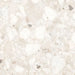 Close-up of Venetian Ivory 60cm x 60cm terrazzo effect matt porcelain tile, featuring soft ivory, cream and light beige tones with natural stone-inspired aggregates for a timeless contemporary wall or floor finish.